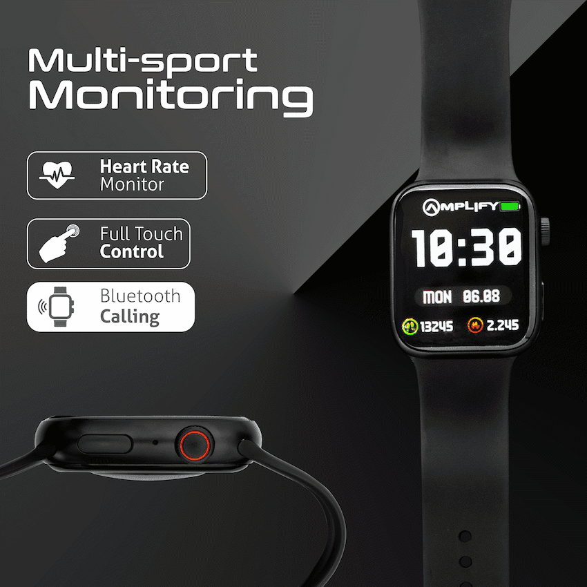 Amplify Challenge Series Square Smartwatch - Black 3