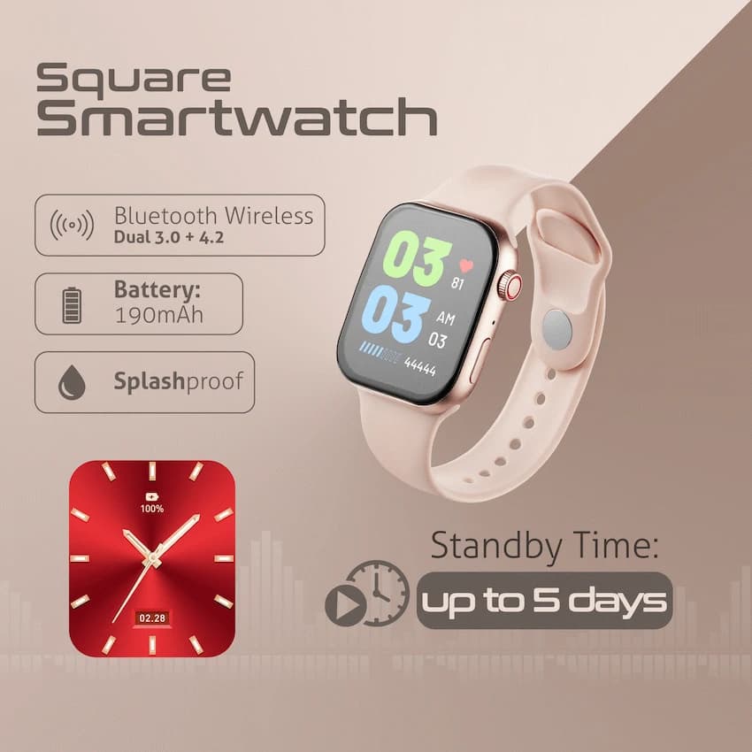 Amplify Challenge Series Square Smartwatch - Gold 2