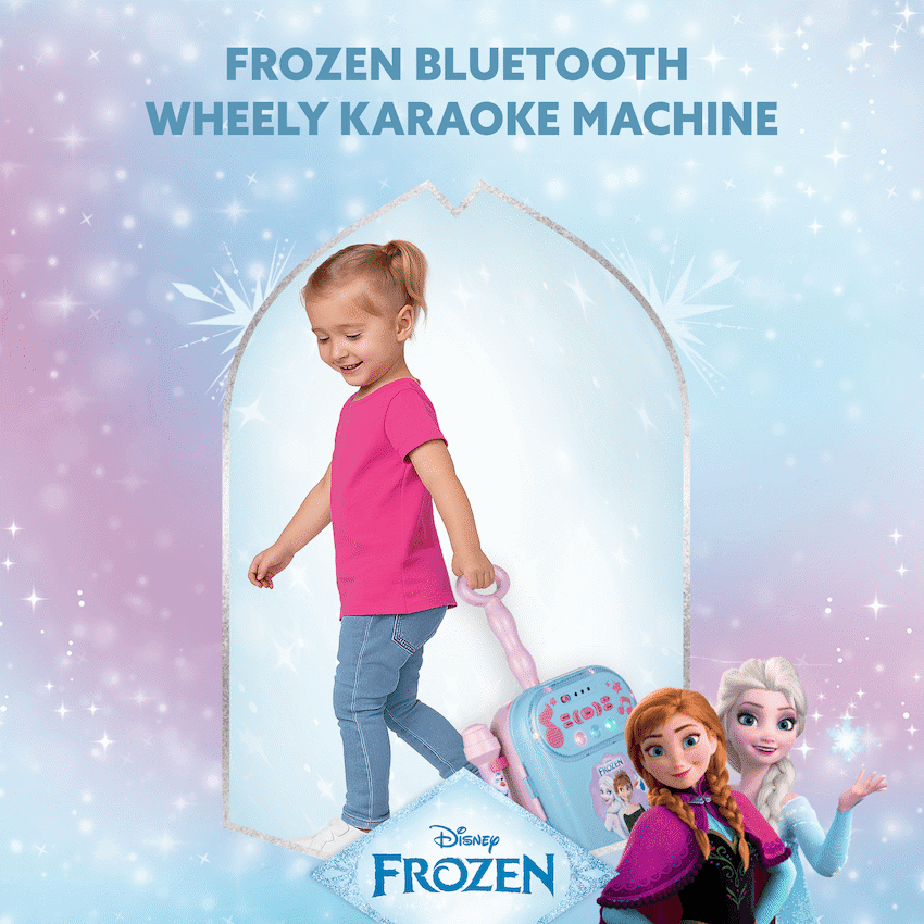 Disney Frozen Bluetooth Wheely Karaoke Machine 9