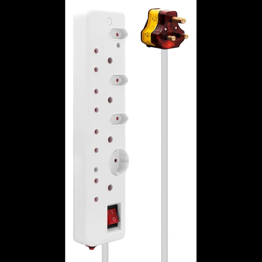 Ellies 8-Way High Surge Multiplug 0.5m 10
