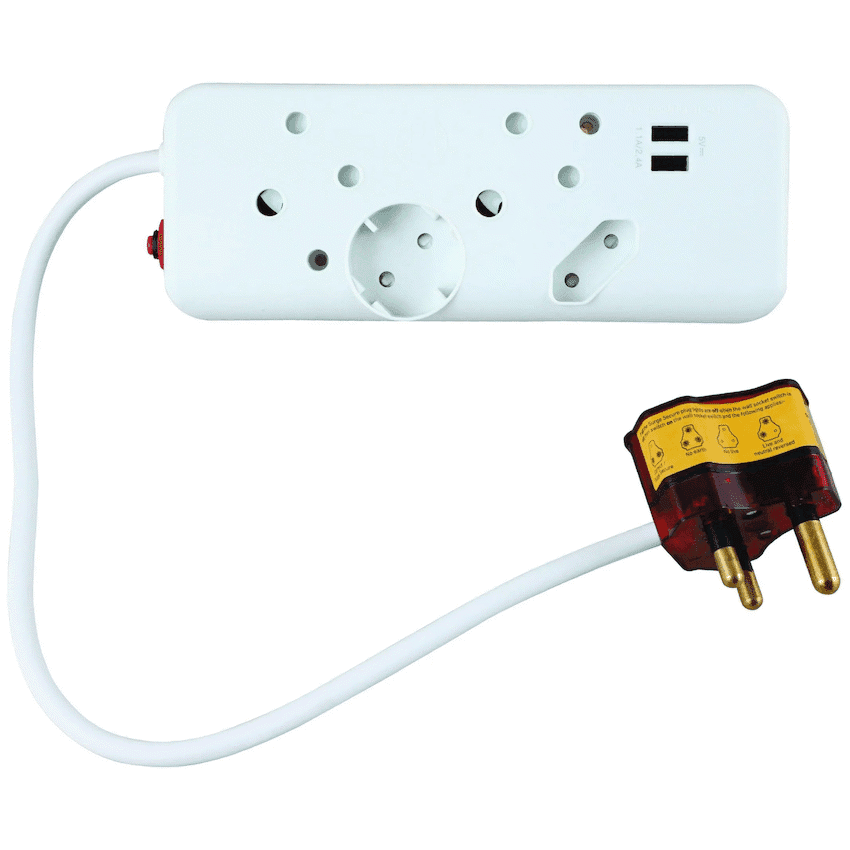 Ellies 4-Way High Surge Multiplug 4
