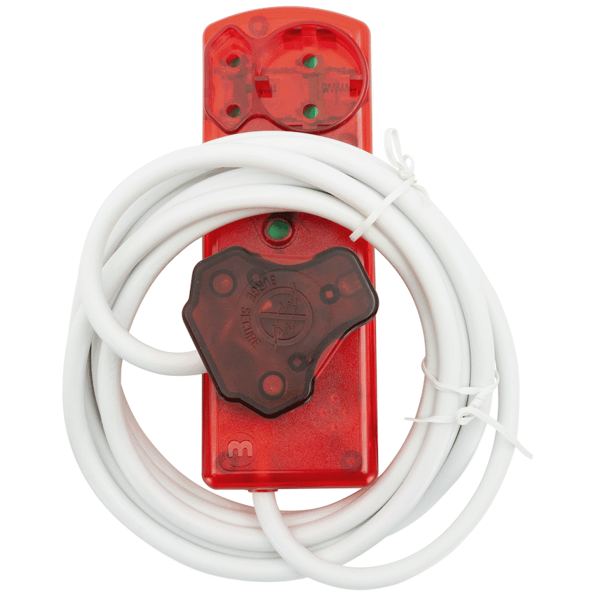 Ellies 4 Way High Surge Extension Lead - 3M 5