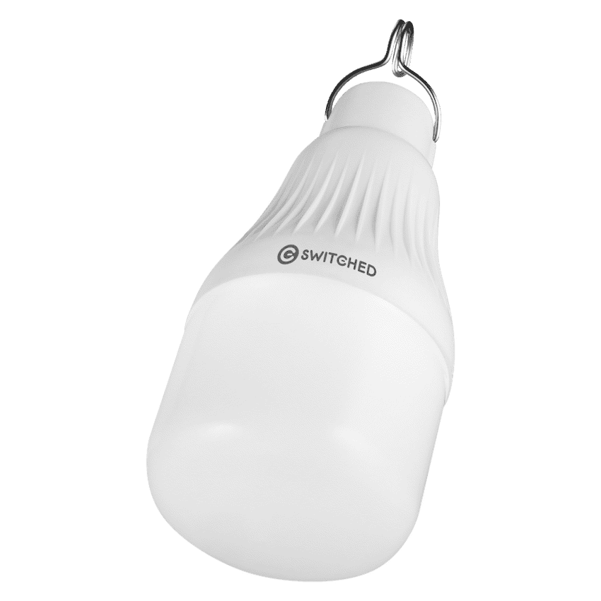 Switched Solar-Powered LED Light Bulb, Solar Panel Included 2