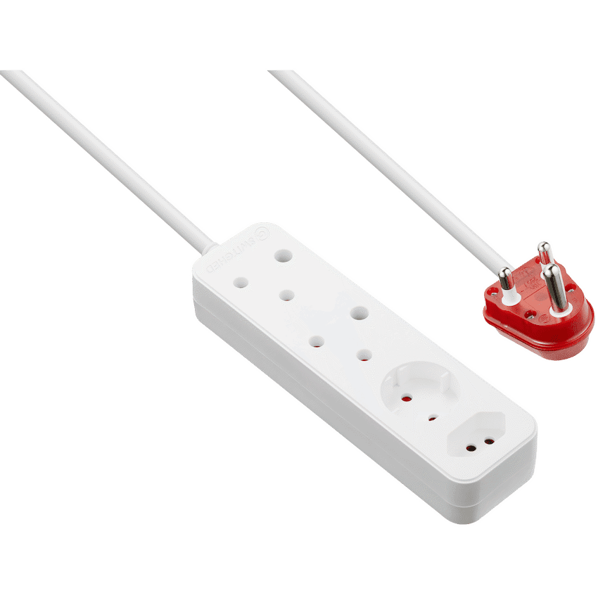 Switched High Surge 4-Way Multiplug 0.5m 1140J 3