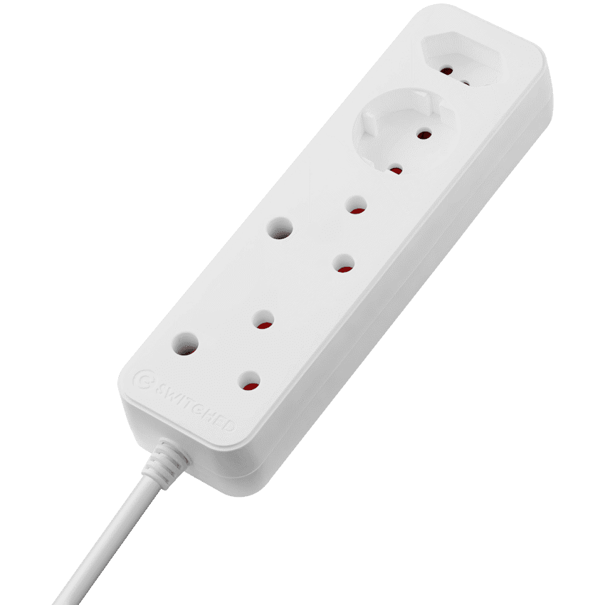 Switched High Surge 4-Way Multiplug 0.5m 1140J 5