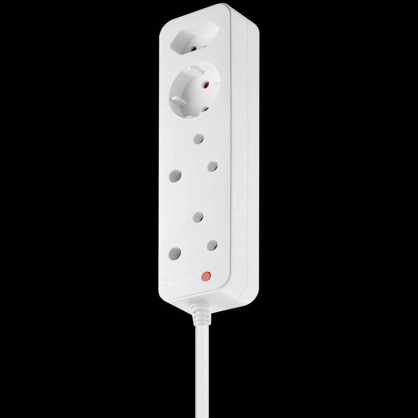 Switched High Surge 4-Way Multiplug 0.5m 1140J 6