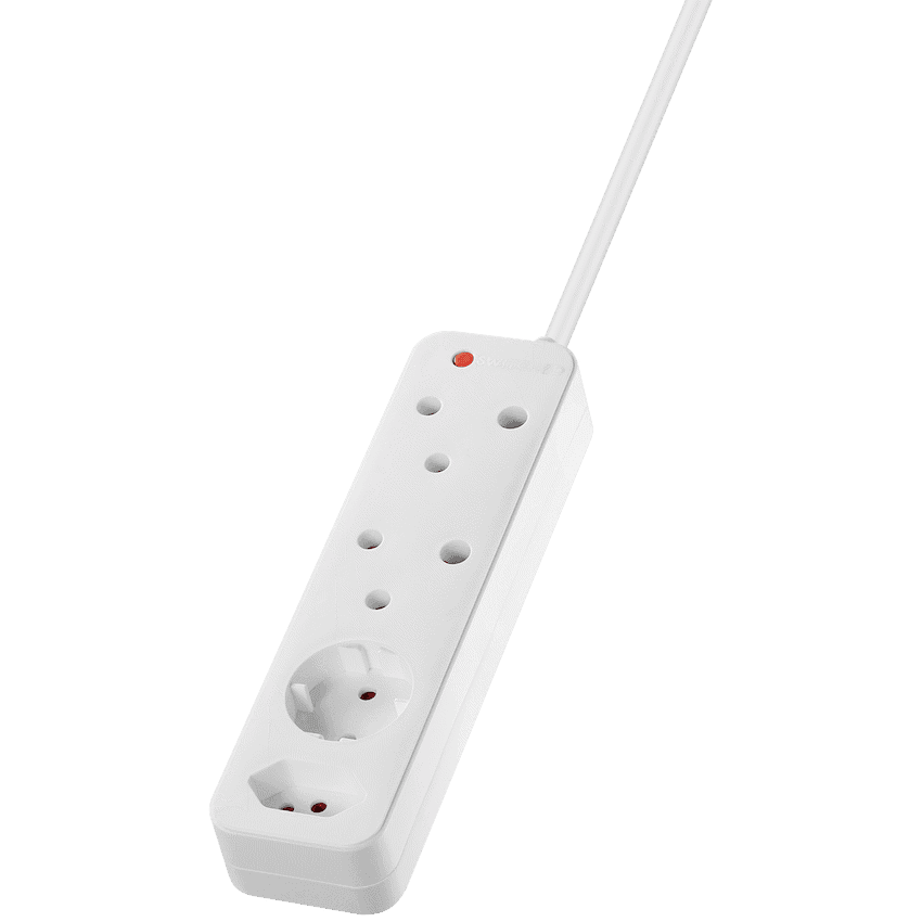 Switched High Surge 4-Way Multiplug 0.5m 1140J 9