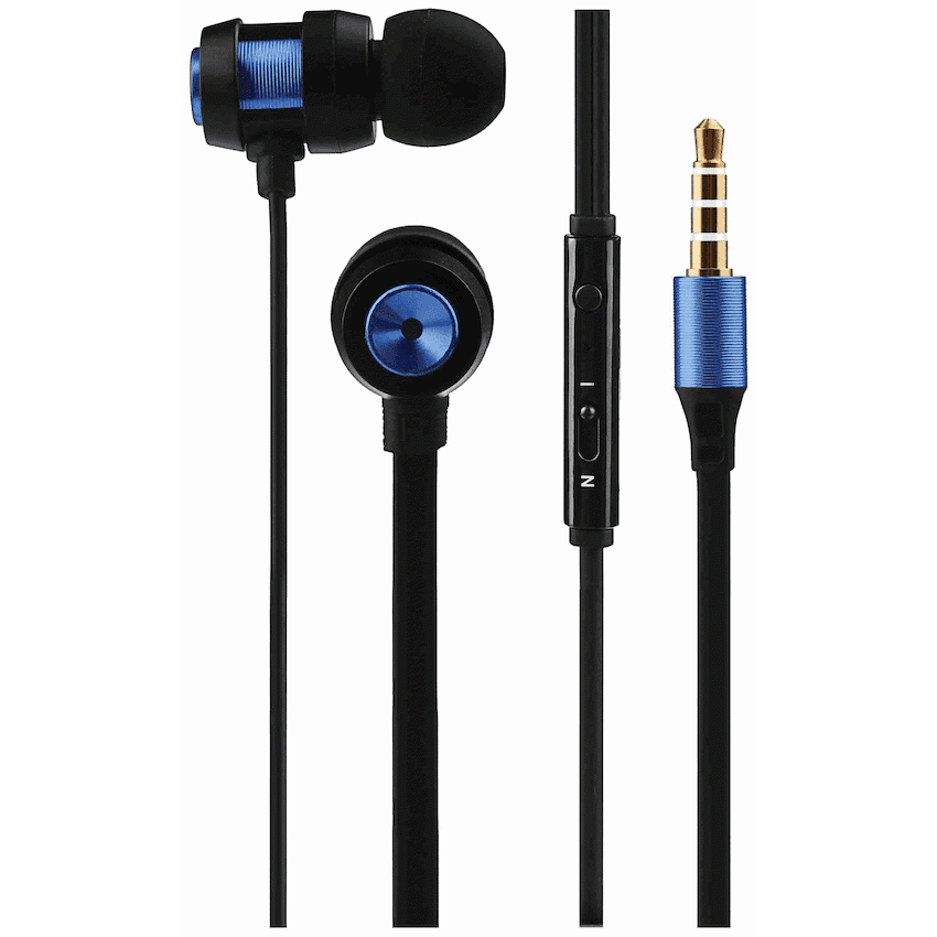Volkano Alloy Series Metal Earphone - Blue 1