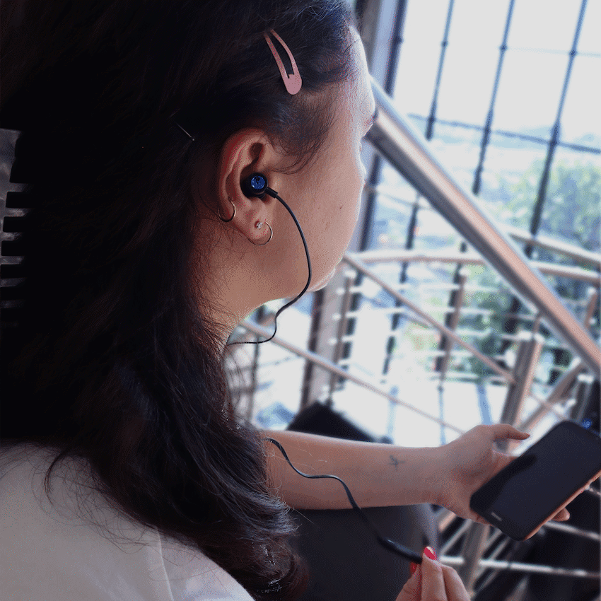 Volkano Alloy Series Metal Earphone - Blue 6