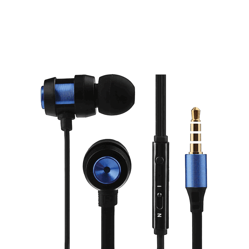 Volkano Alloy Series Metal Earphone - Blue 8