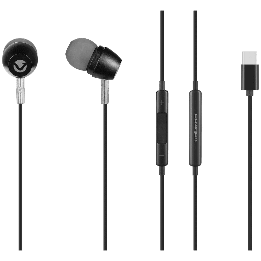 Volkano Prism 3 Series Type-C Earphone - Black 1