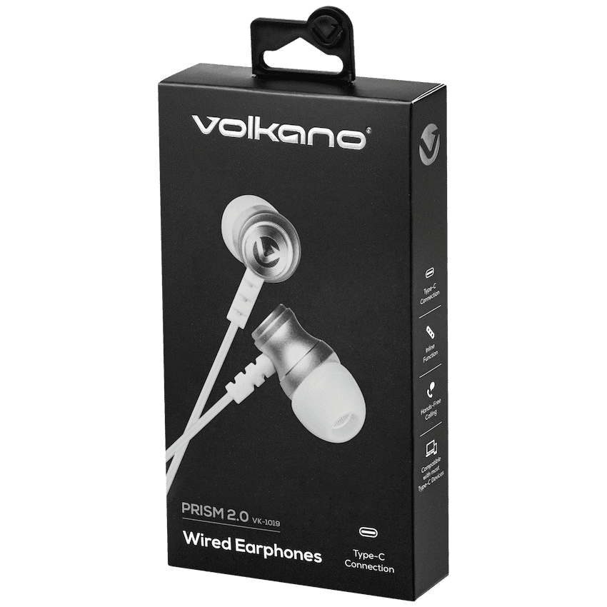 Volkano Prism 2.0 Series Type-C Earphone - White 3