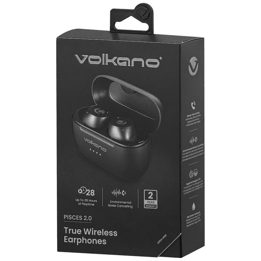 Volkano Pisces 2.0 Series TWS Earphones - Black 13