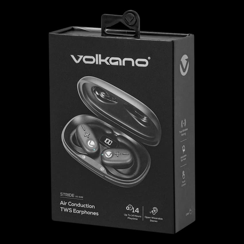 Volkano Stride Series Air Conduction TWS Earphones - Black 5