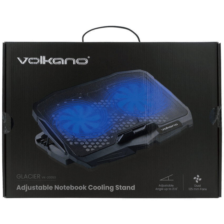Volkano Glacier Series Upright Notebook Cooling Stand with Dual Fans 3