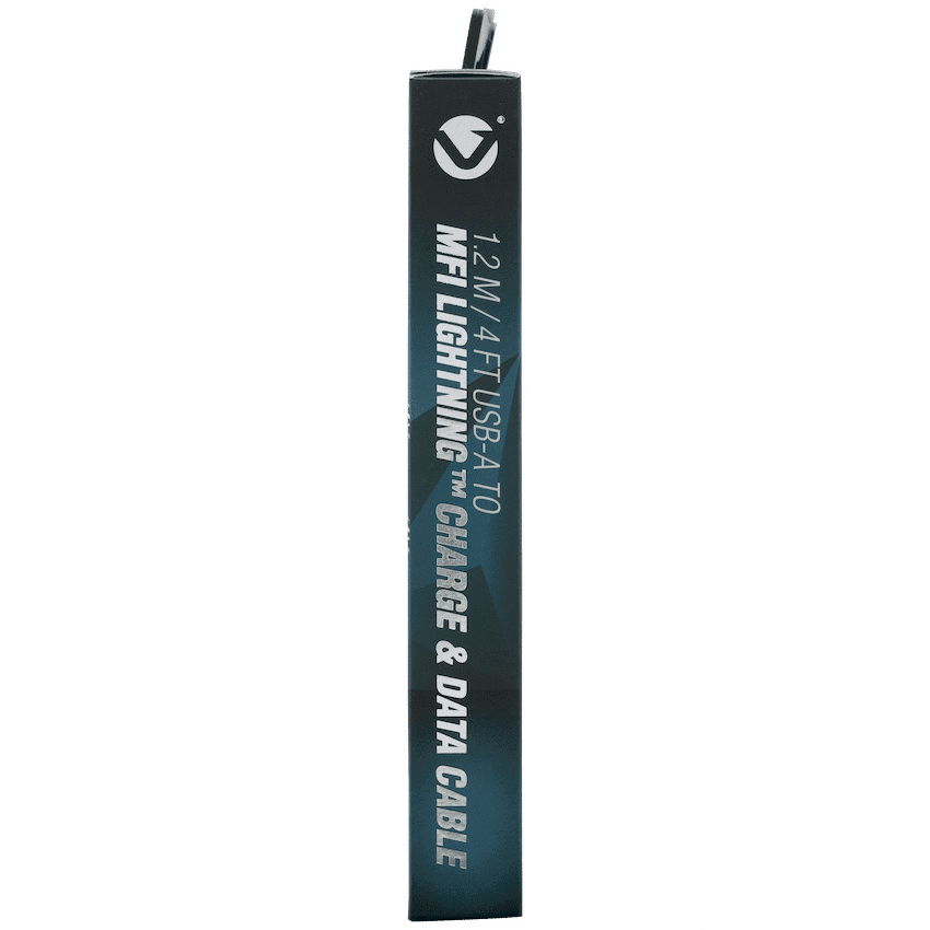 Volkano Iron Series Round Metallic Spring MFI Lightning Cable 1.2m - Silver 13