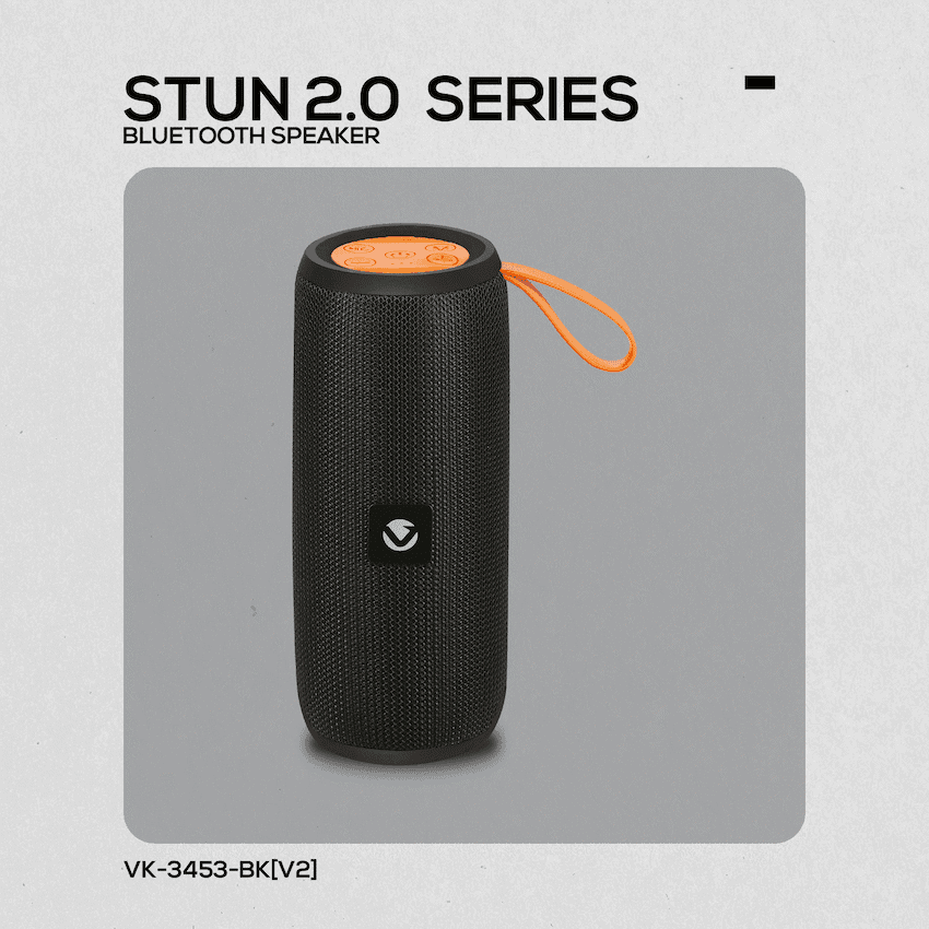 Volkano Stun 2.0 Series Bluetooth Speaker - Black 9