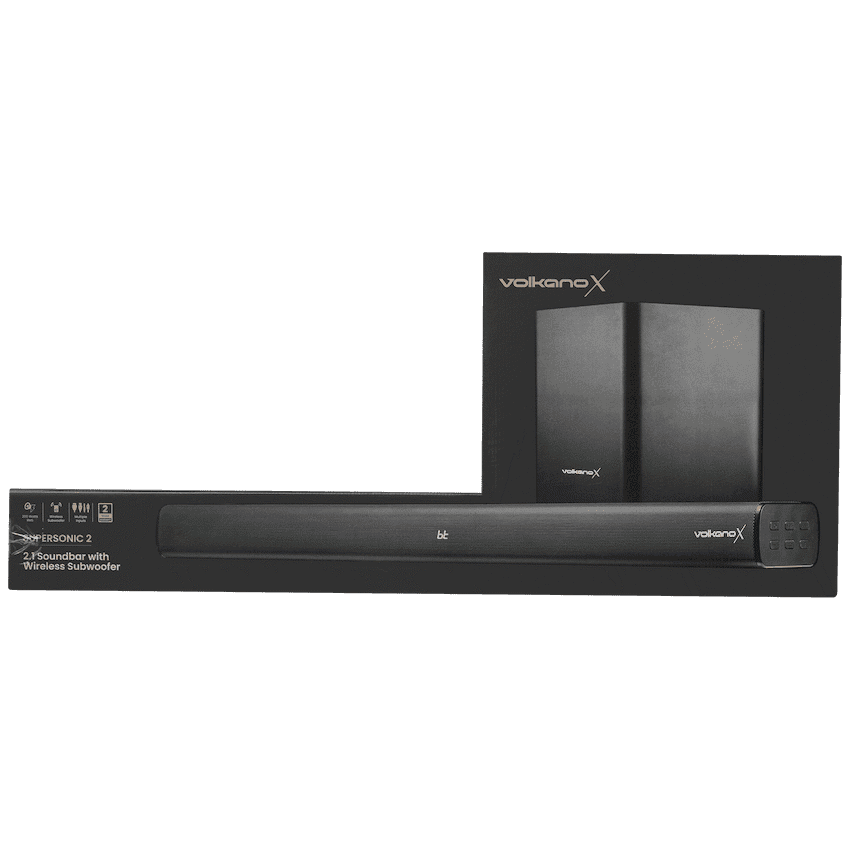 VolkanoX Supersonic 2 Series 2.1 200w Soundbar System with Wireless Subwoofer - Black 3