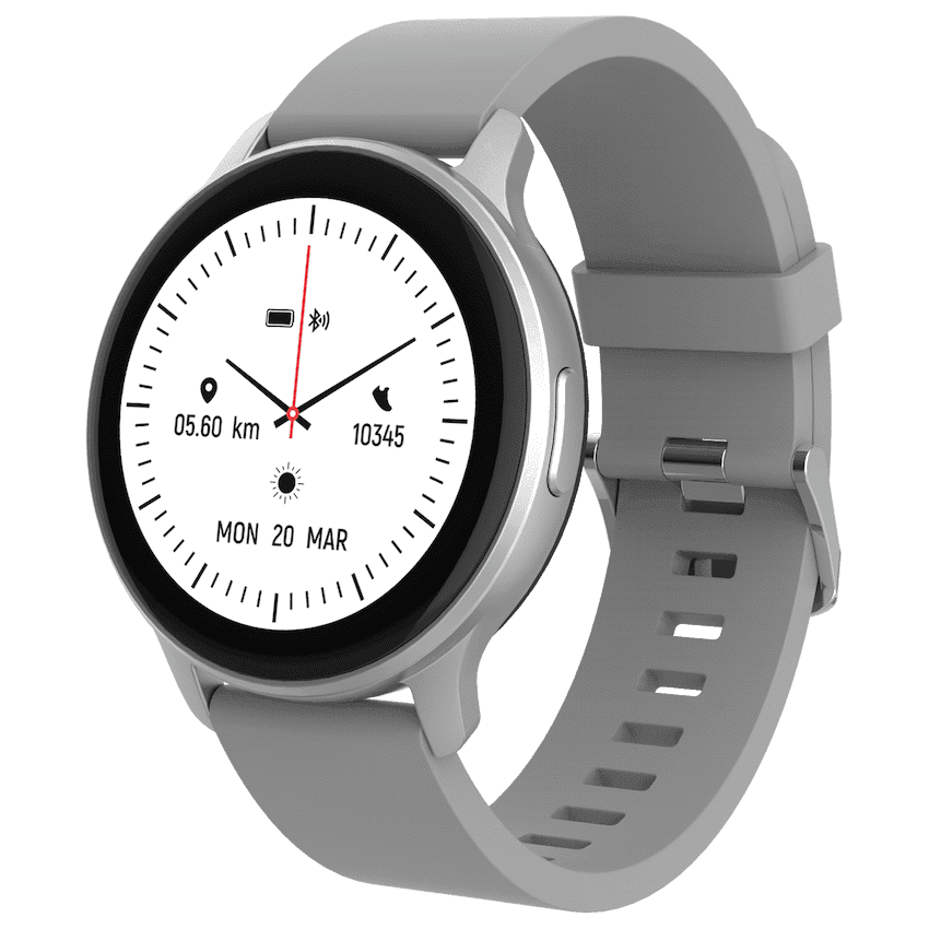 Volkano Active Tech Trend series Watch with heart rate monitor - Silver
