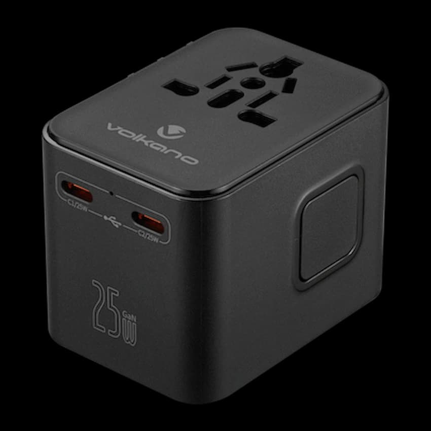Volkano Worldwide Series Travel Adapter PD 25w + QC 5