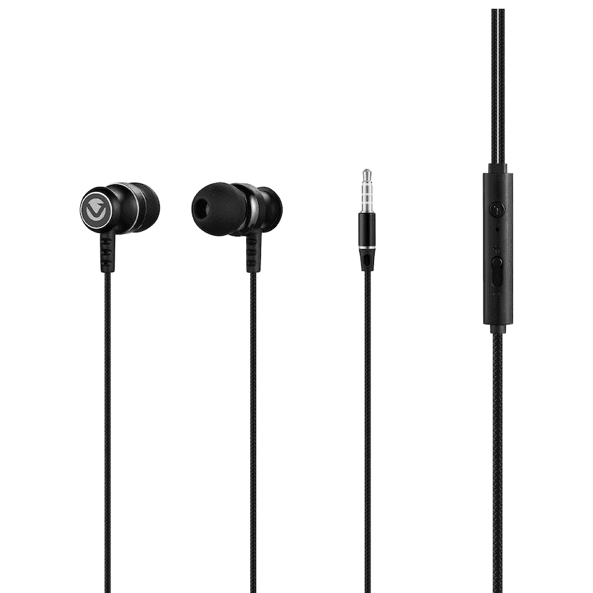 Volkano Earphones with Mic - STANNIC SERIES - Black 3