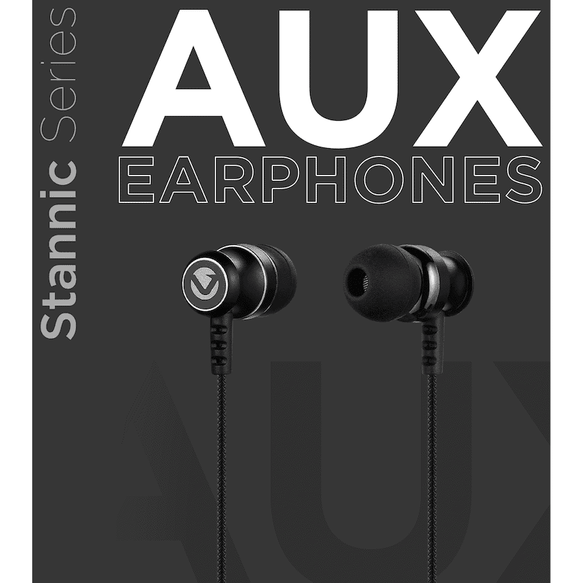 Volkano Earphones with Mic - STANNIC SERIES - Black 5