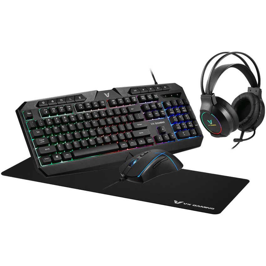 VX Gaming Heracles Series 4-in-1 Combo KB, Mouse, Mousepad, Headset 1