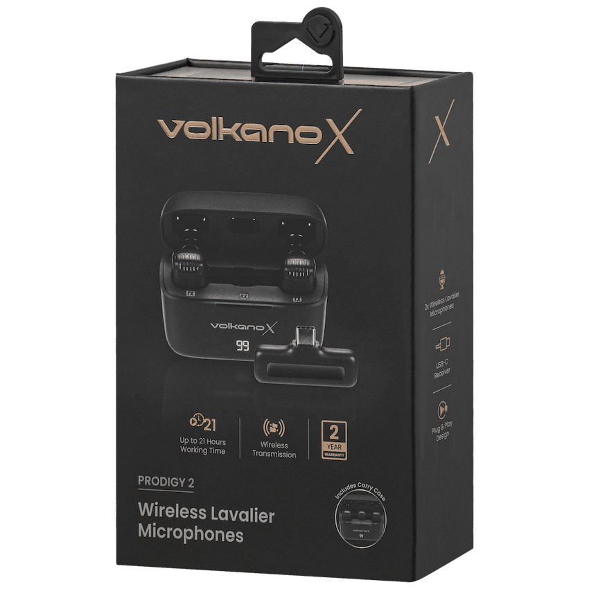 VolkanoX Prodigy 2 Series Wireless Lavalier Microphone 6