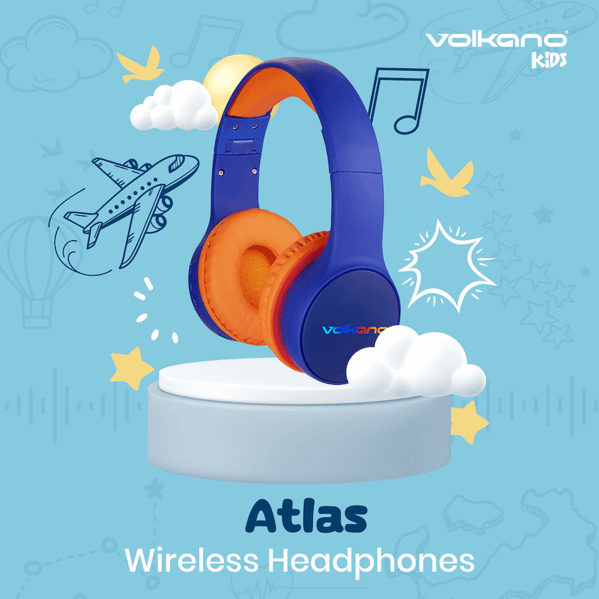 Volkano Atlas Bluetooth Padded Headphones with dB Switch Function 6