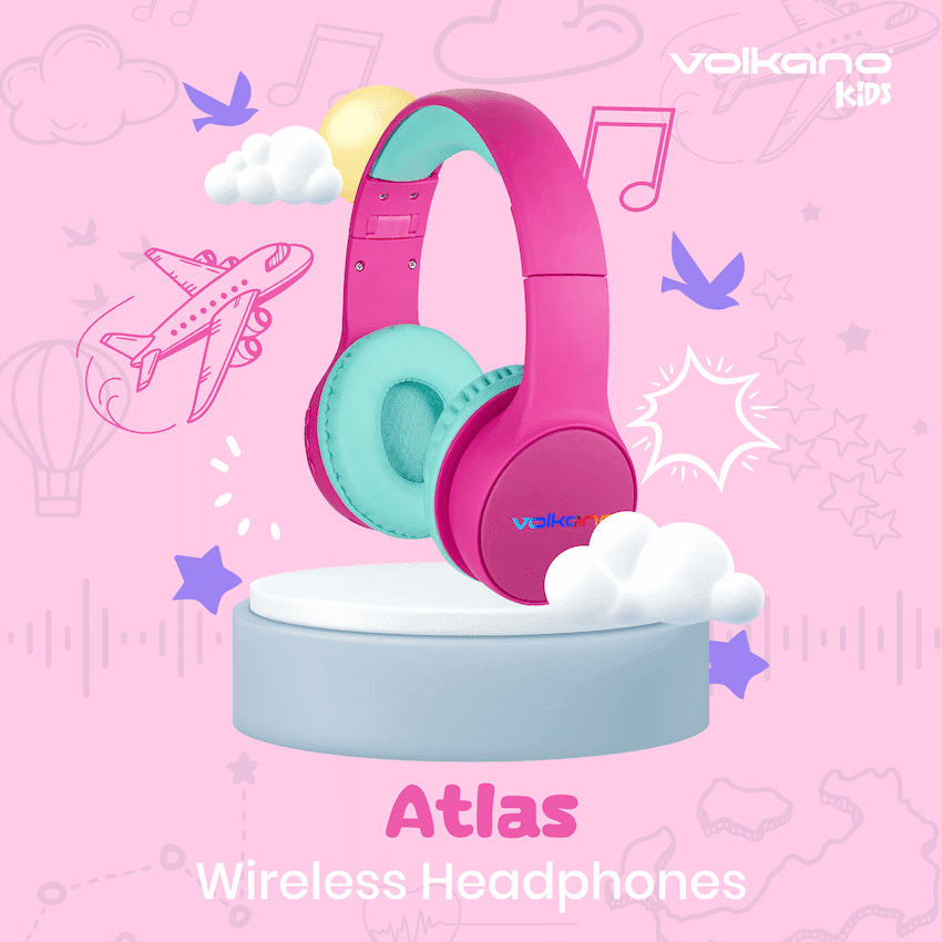 Volkano Atlas Bluetooth Padded Headphones with dB Switch Function 12