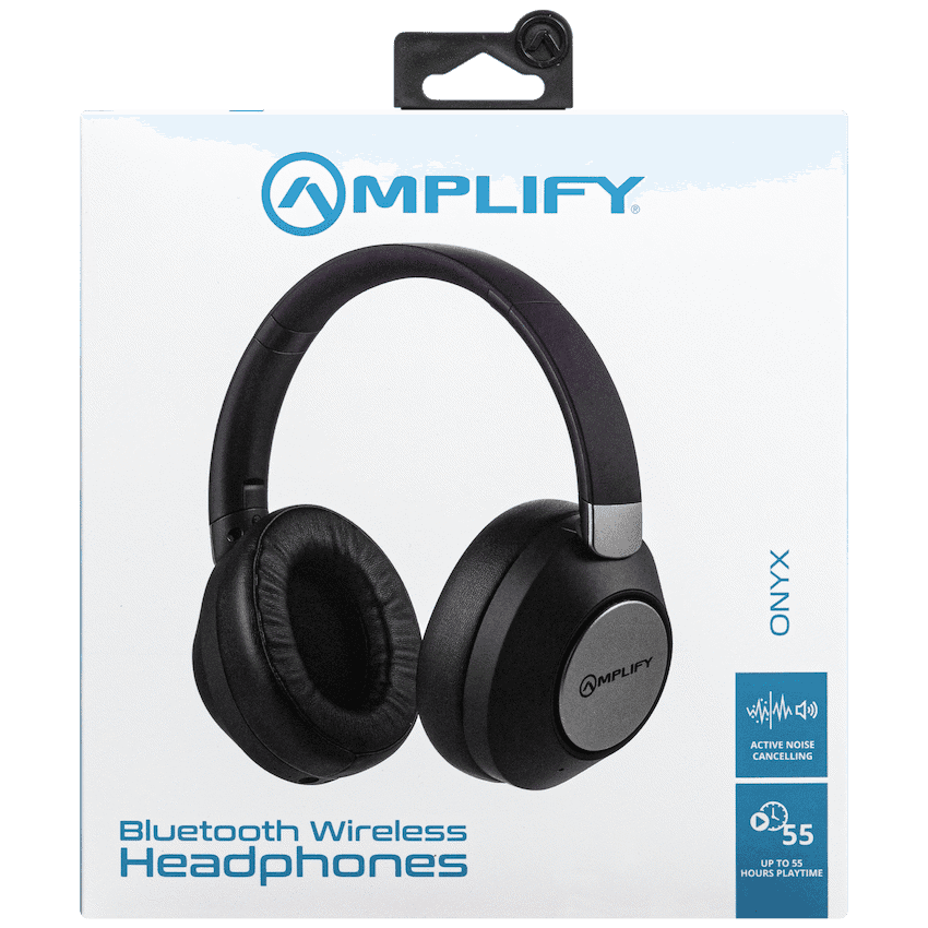 Amplify Onyx Bluetooth Wireless Headphones with ANC - Black 5