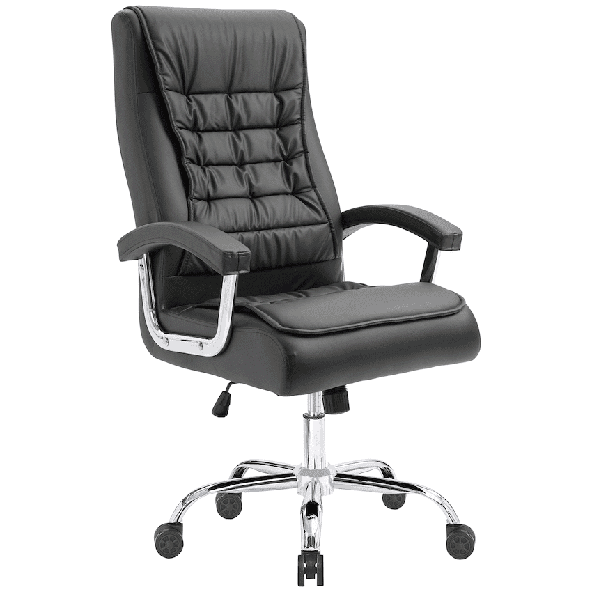 Everfurn Louis High Back Office Chair - Black 3
