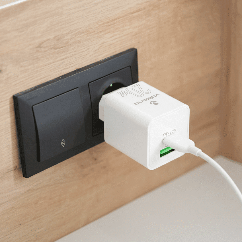 Volkano Dyna Duo 20w PD + QC 3.0 Wall Charger 5