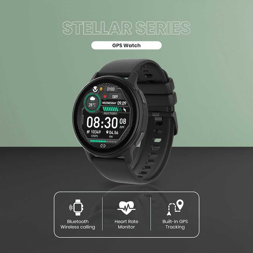 Volkano Stellar Series GPS Watch - Black 3