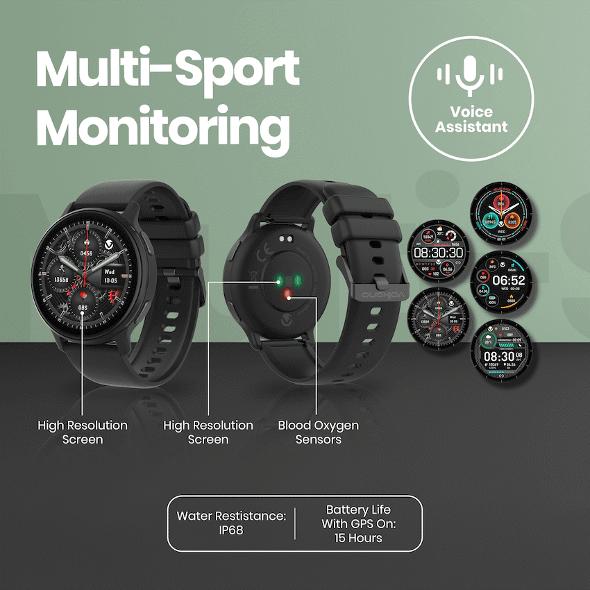 Volkano Stellar Series GPS Watch - Black 4