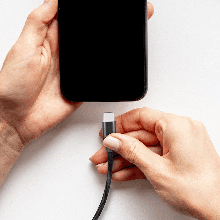 Volkano Weave Series Type-C to Type-C Cable (1.2m, 60w) - Black 5