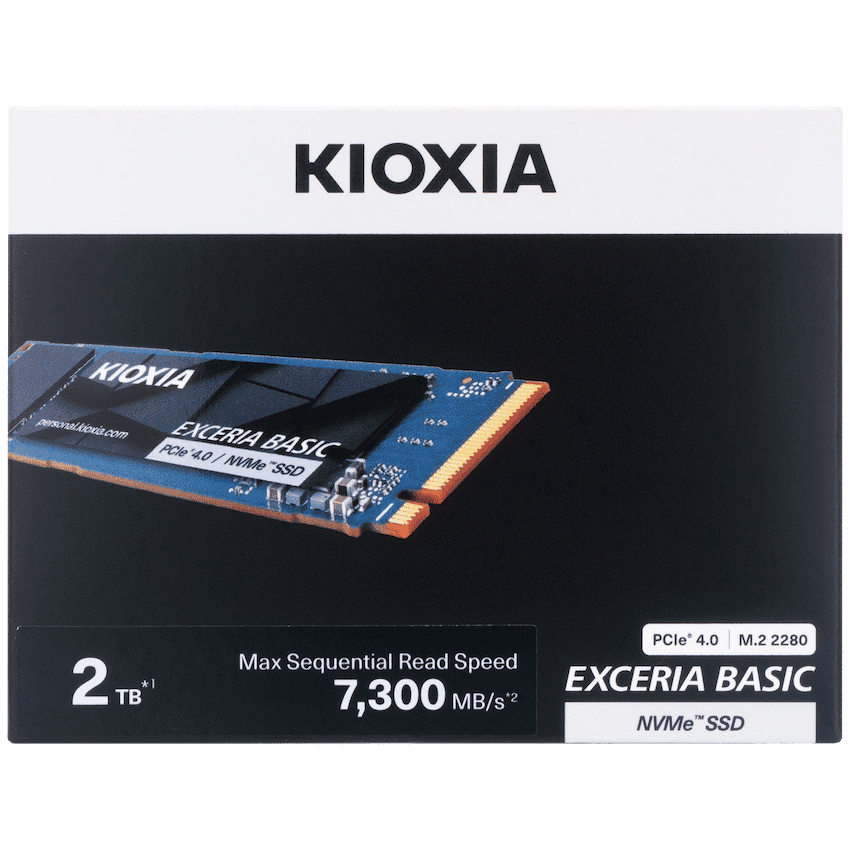 KIOXIA EXCERIA PLUS G4 NVMeTM Series, M.2 2280 2000GB (7,300) 3