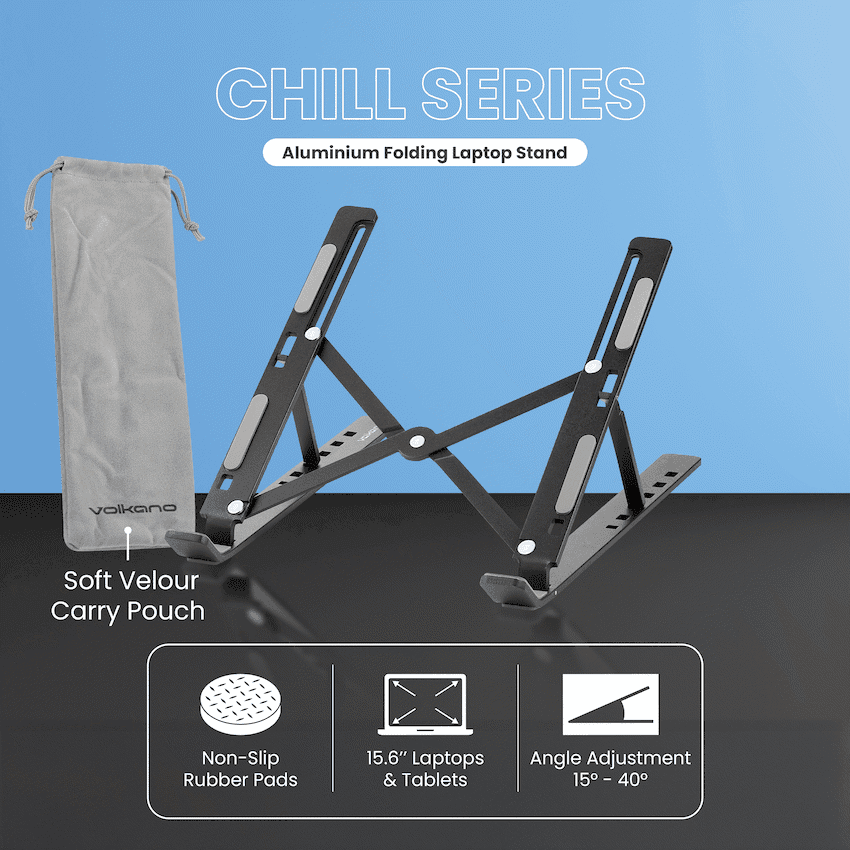 Volkano Chill series aluminium folding laptop stand 4