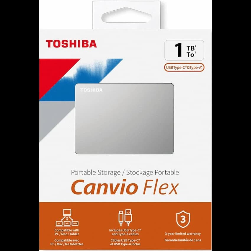EXT 2.5" 1 TB CANVIO FLEX SILVER 2