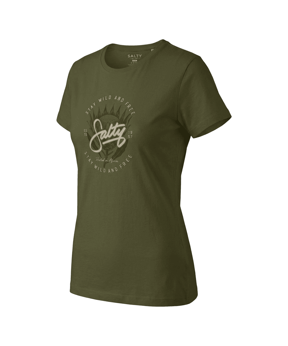 Salty Womens T-Shirt Wild Protea