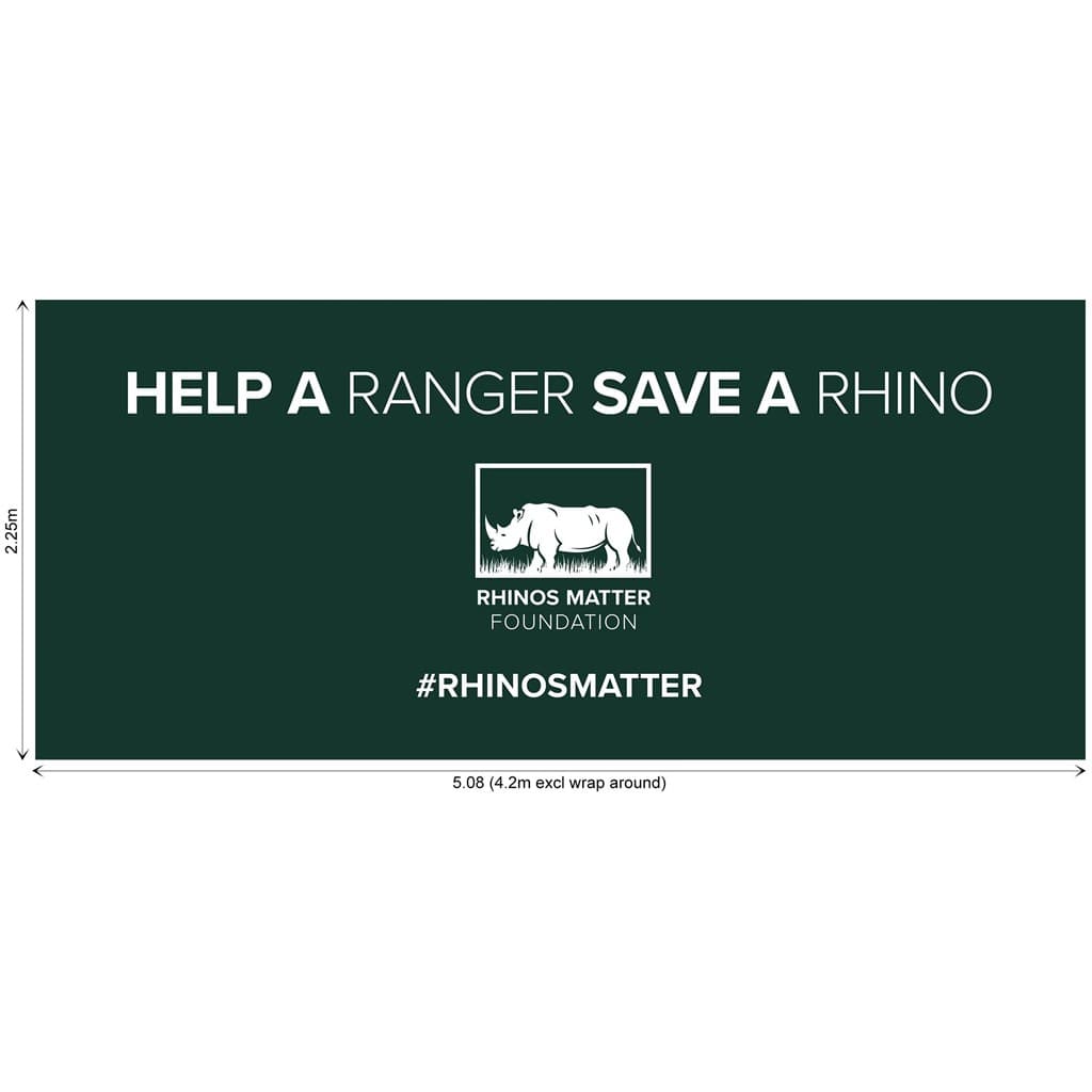 Legend Curved Banner Wall Skin with Wings 3.70m x 2.25m (Excludes Hardware)