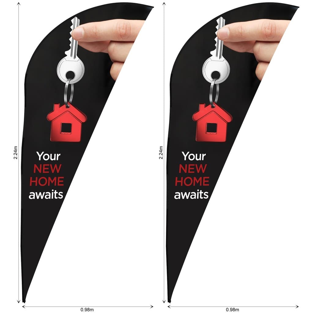 Legend 2m Sublimated Sharkfin Flying Banner Skin - Set Of 2 (Excludes Hardware) 1