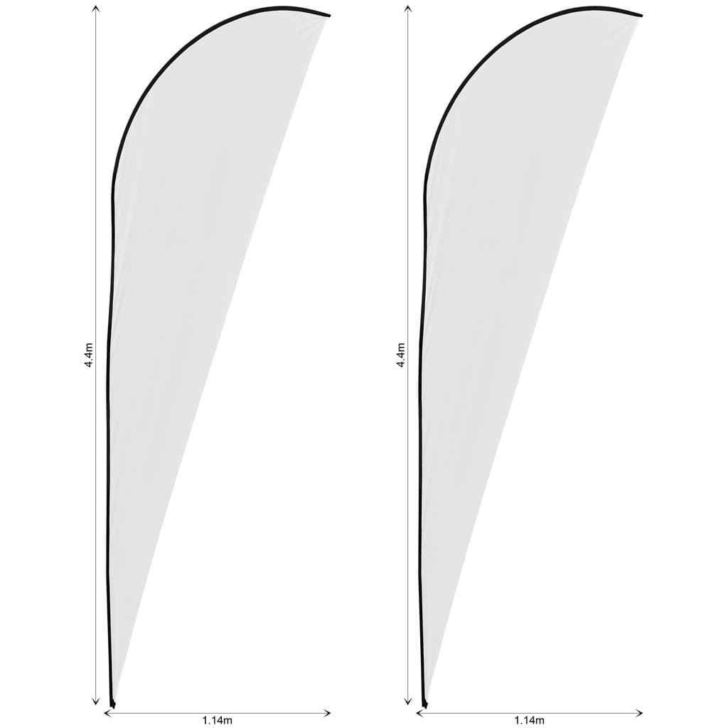 Legend 4m Sublimated Sharkfin Flying Banner Skin - Set Of 2 (Excludes Hardware) 2