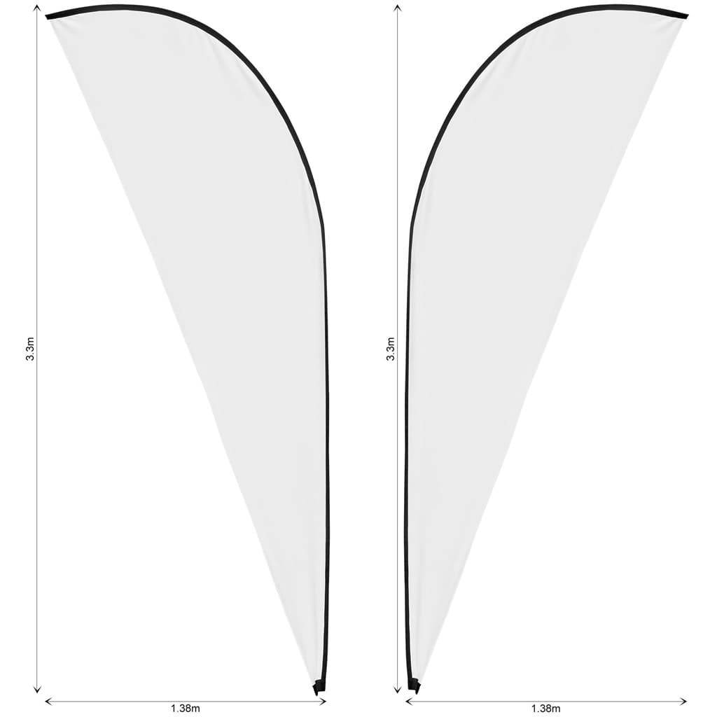 Legend 3m Sublimated Sharkfin Double-Sided Flying Banner Skin (Excludes Hardware) 2