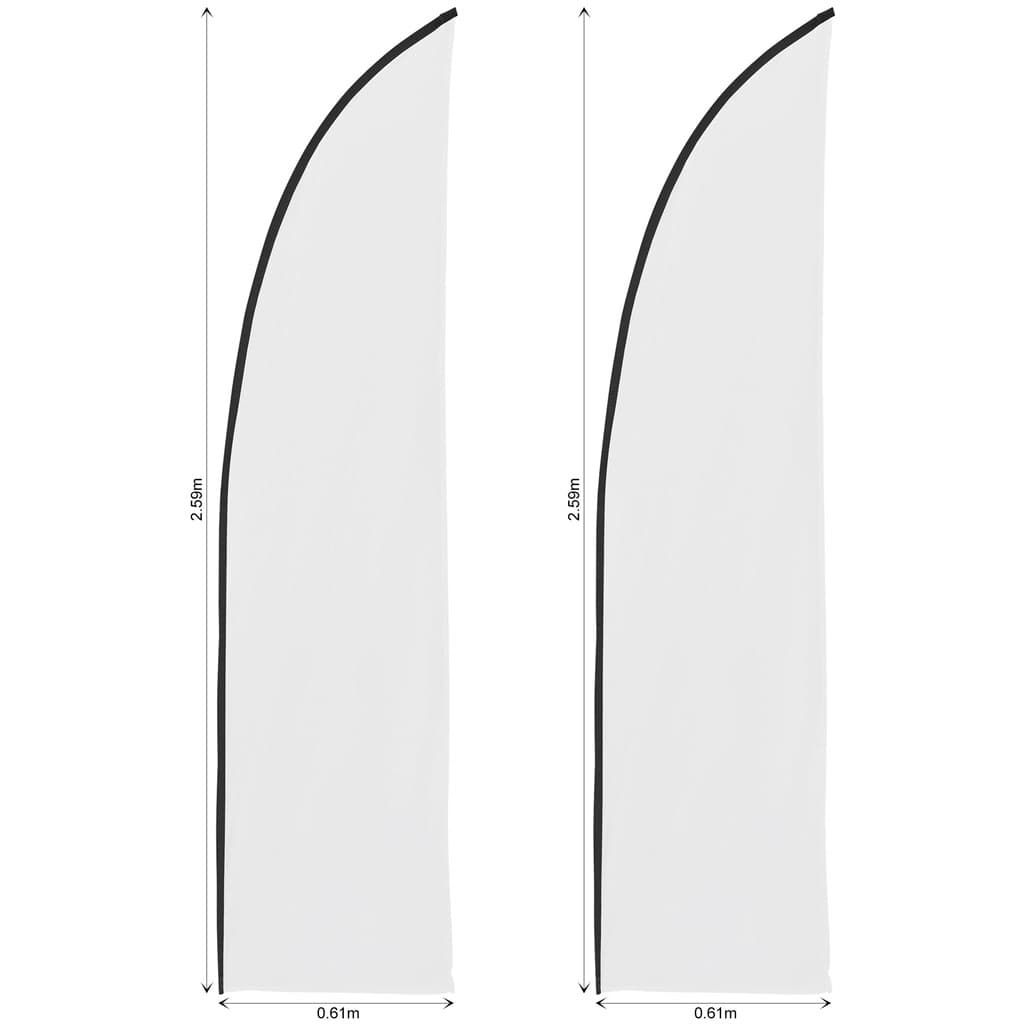 Legend 2m Sublimated Arcfin Flying Banner Skin - Set Of 2 (Excludes Hardware) 2
