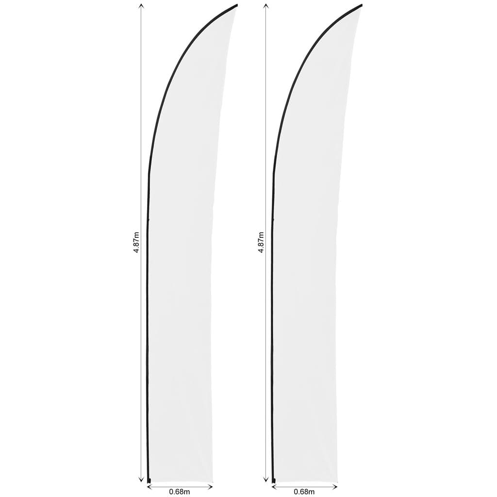 Legend 4m Sublimated Arcfin Flying Banner Skin - Set Of 2 (Excludes Hardware) 2