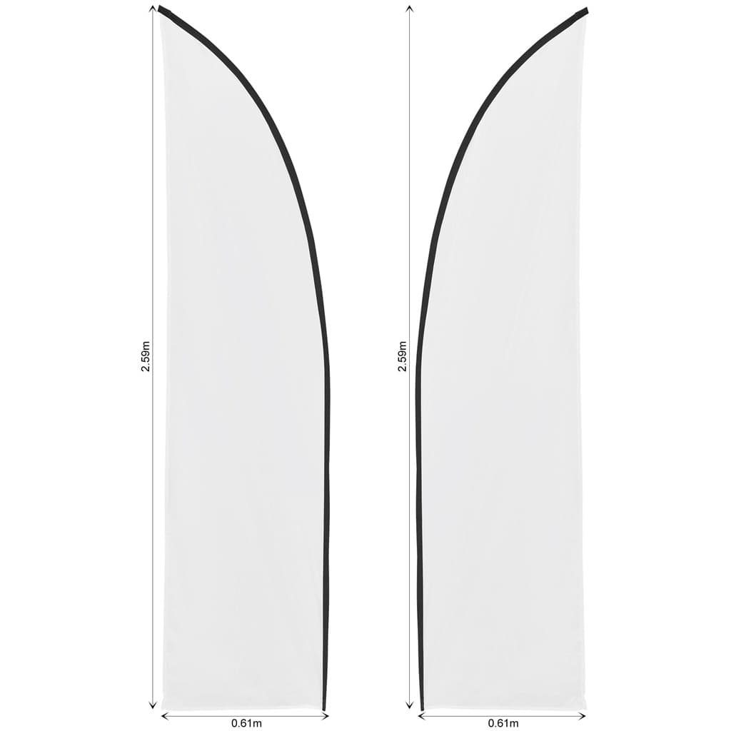 Legend 2m Sublimated Arcfin Double-Sided Flying Banner Skin (Excludes Hardware) 2