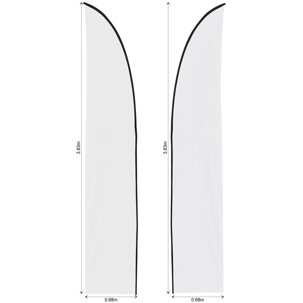 Legend 3m Sublimated Arcfin Double-Sided Flying Banner Skin (Excludes Hardware) 2