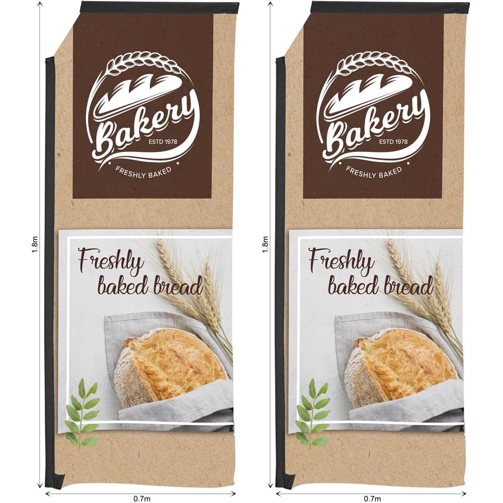 Legend 2m Sublimated Telescopic Flying Banner Skin - Set Of 2 (Excludes Hardware) 1