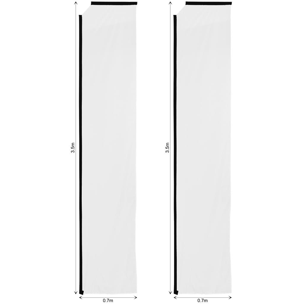 Legend 4m Sublimated Telescopic Flying Banner Skin - Set Of 2 (Excludes Hardware) 2